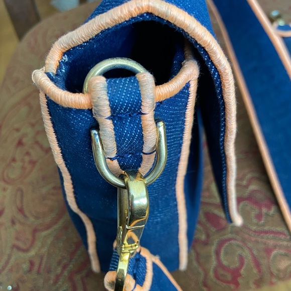 Fendi Denim Bag with Orange Trim - Picture 10 of 16